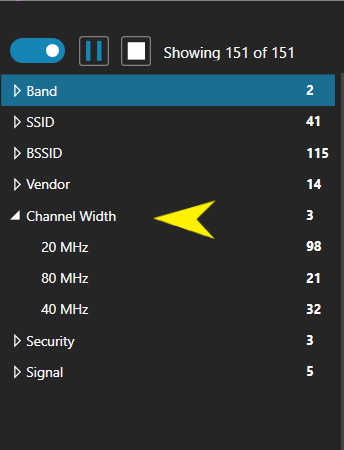 What is the WiFi channel width?